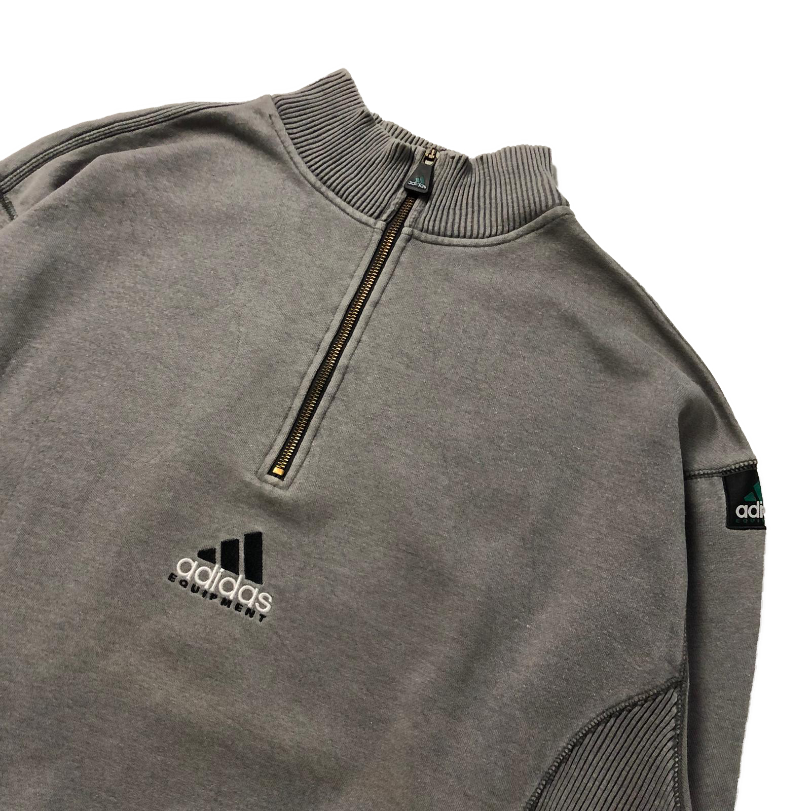 90's Adidas EQT 1/4 zip sweatshirt