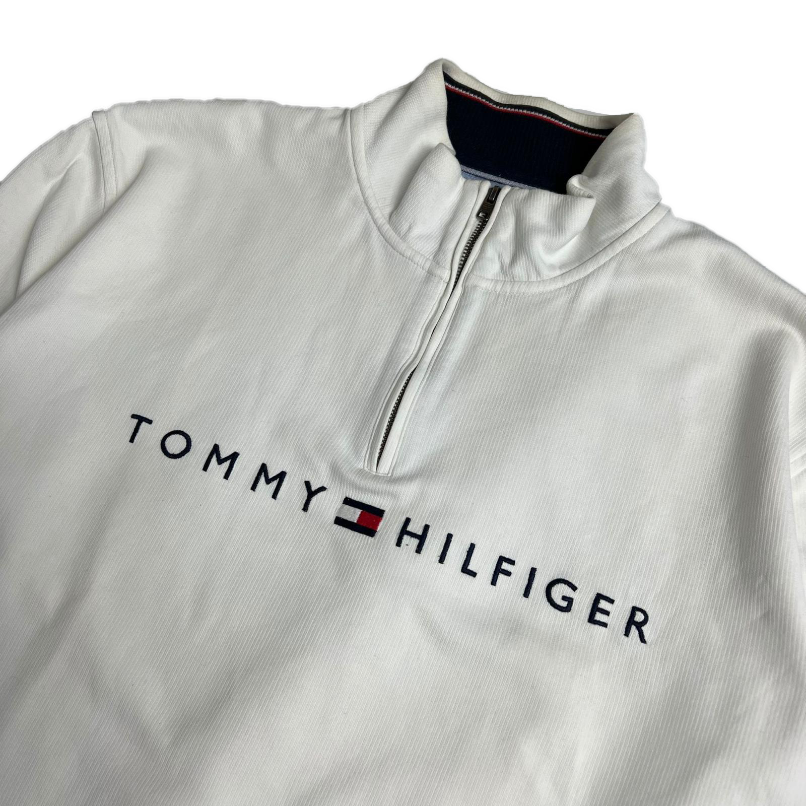 90's Tommy Hilfiger 1/4 zip sweatshirt