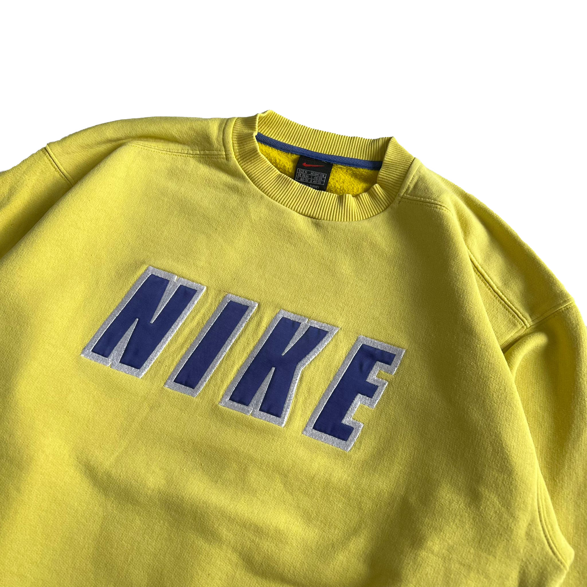 vintage yellow nike sweatshirt