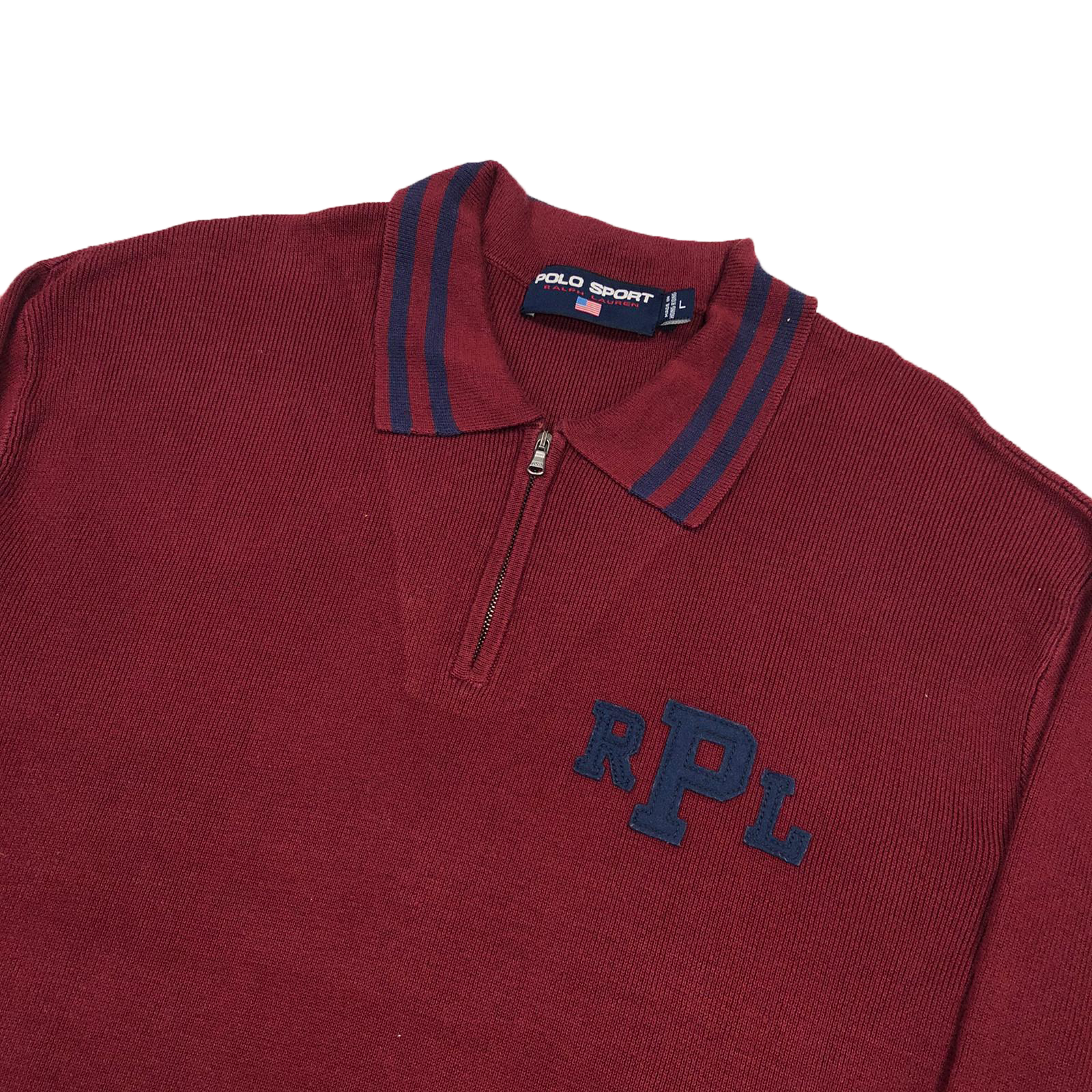 Polo Sport 1/4 zip knit sweatshirt