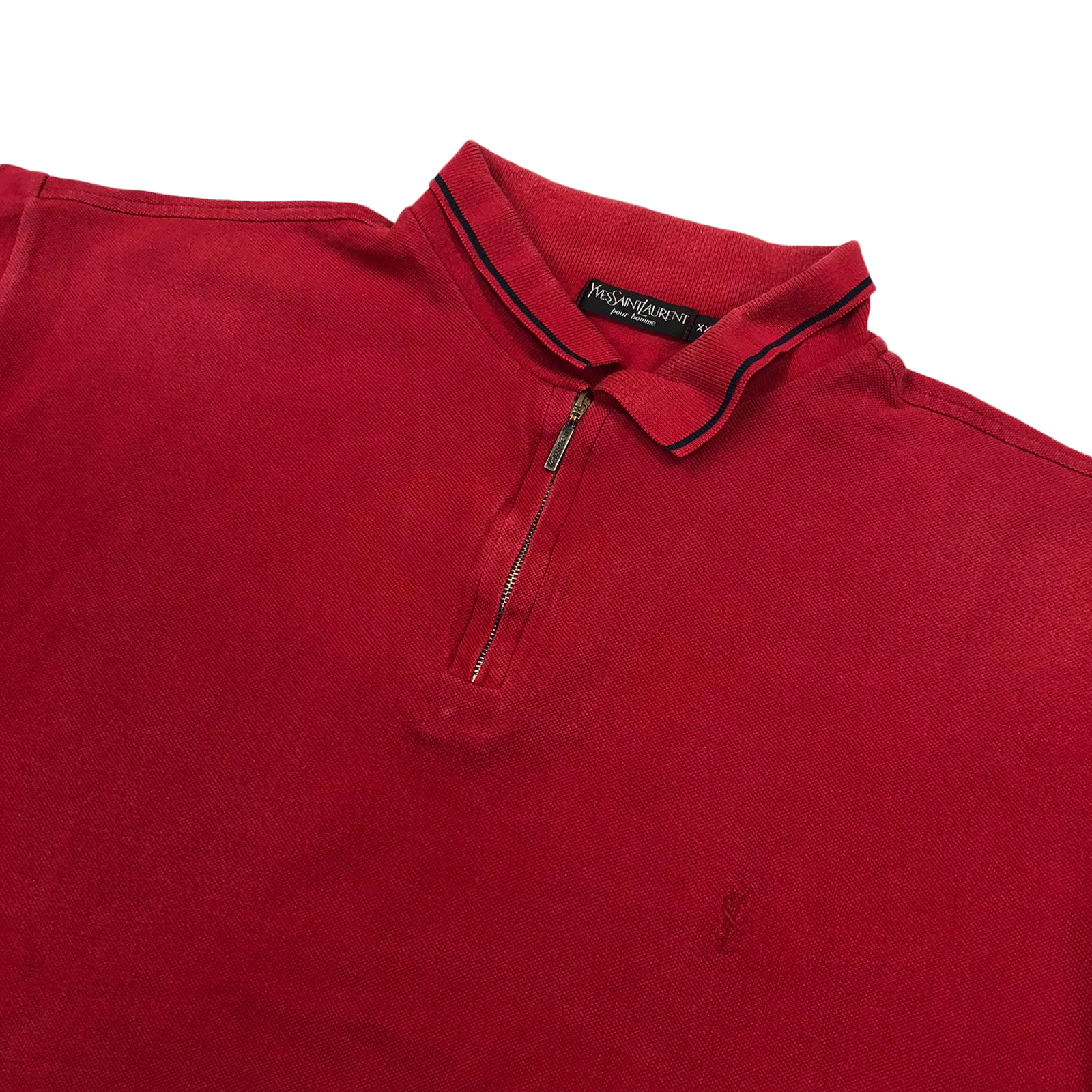 YSL 1/4 zip polo shirt